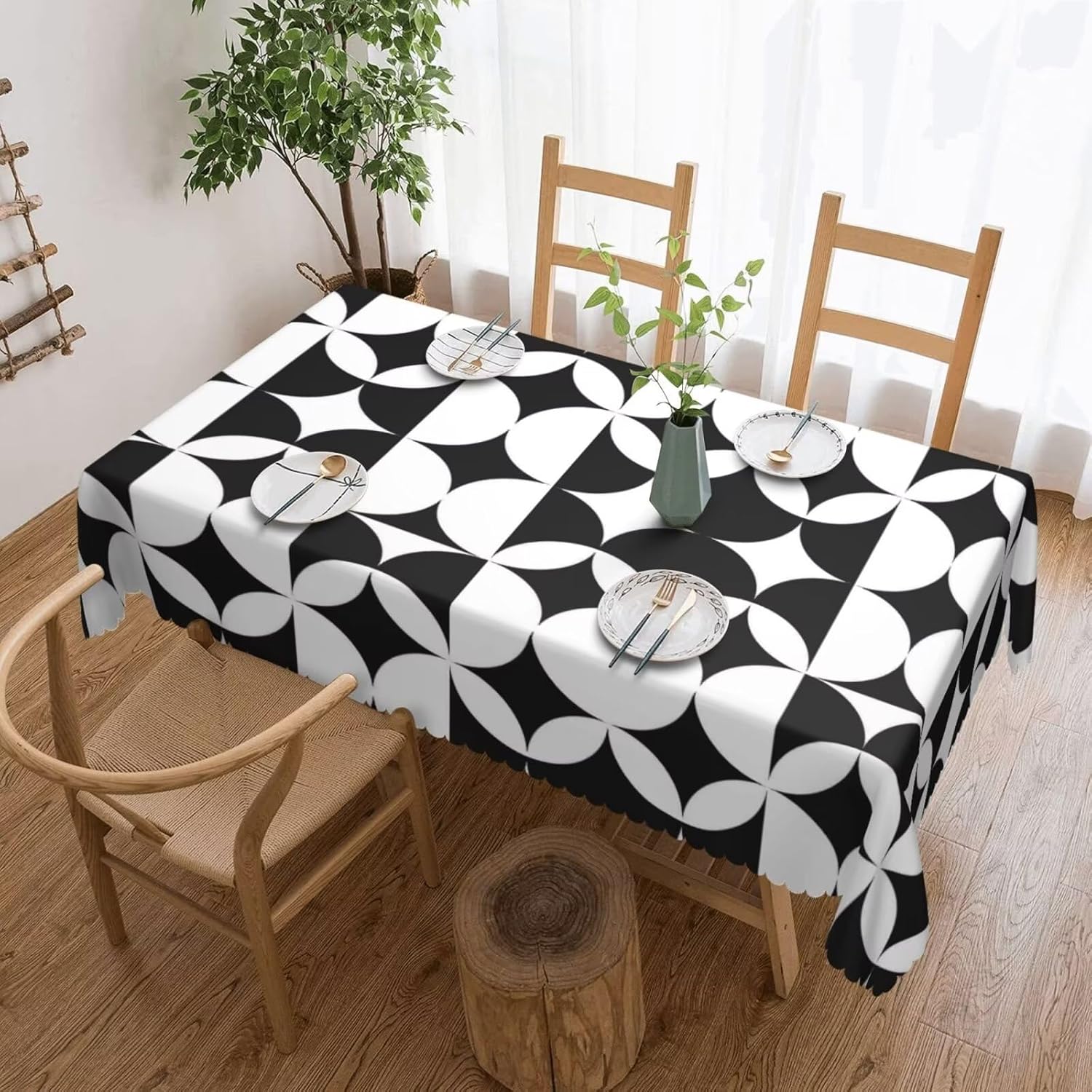 Century Textile & Sewing Supply Online Shopping - Minimalist Orta Yüzyıl Modern Masa Örtüsü,
