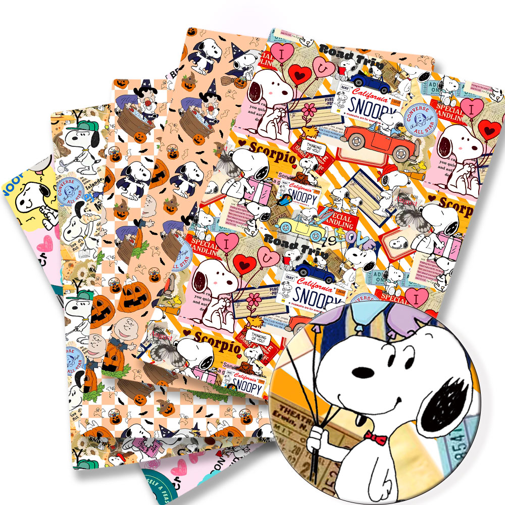 Sewing And Textile - TAKARA TOMY Snoopy kumaş140x50CM Karikatür Polyester
