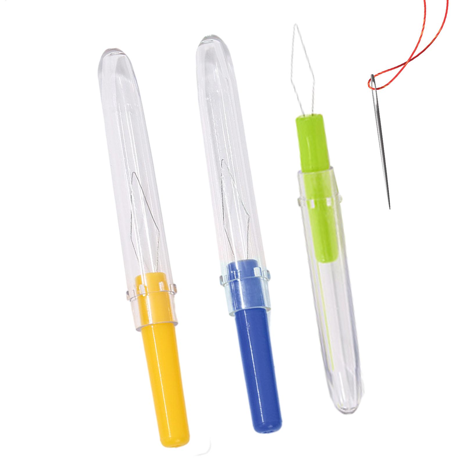 Needle Threader Tool - 3 adet iğne geçirici kapaklı otomatik