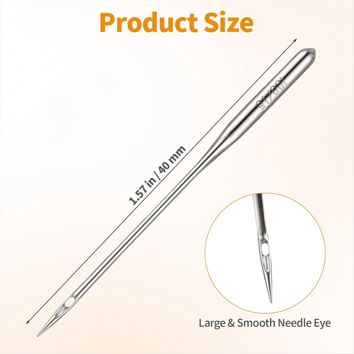 Leather Needle Heavy - ABZT 150PCS Kalın Kumaşlar, Deri ve