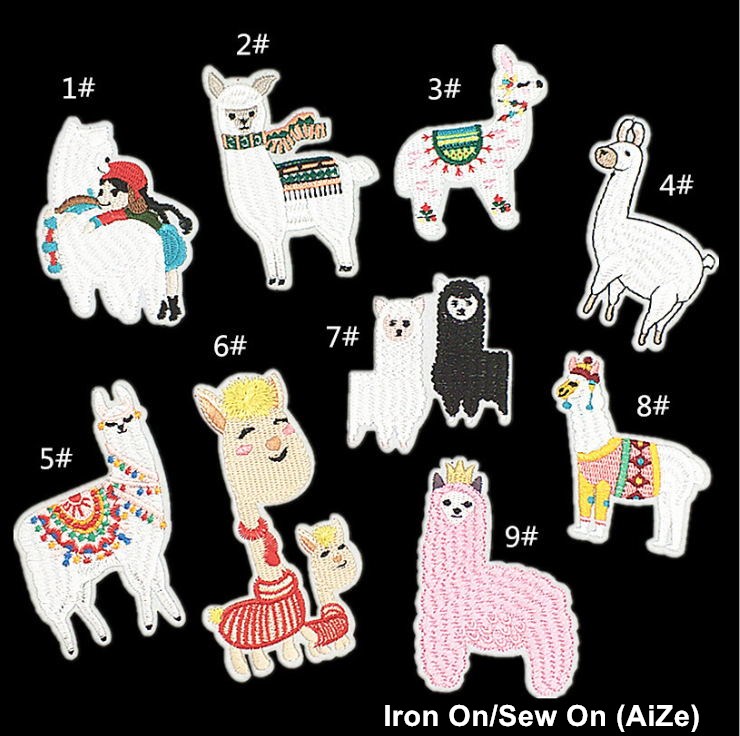 Sewing Id - 10 adet Işlemeli Hayvan Yama Demir
