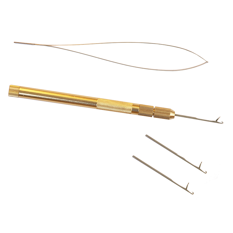 Needle Threader Tool - 4'ü 1 arada Alüminyum Tüy Saç