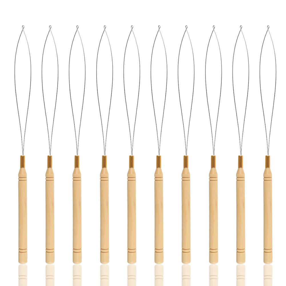 Needle Threader Tool - 10 adet mikro yüzük döngü alet