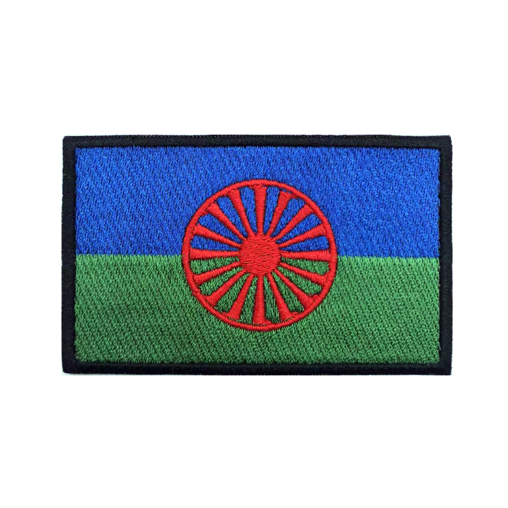 Velcro Sew On - Rom Çingene Bayrağı Romani Yamalar Kol