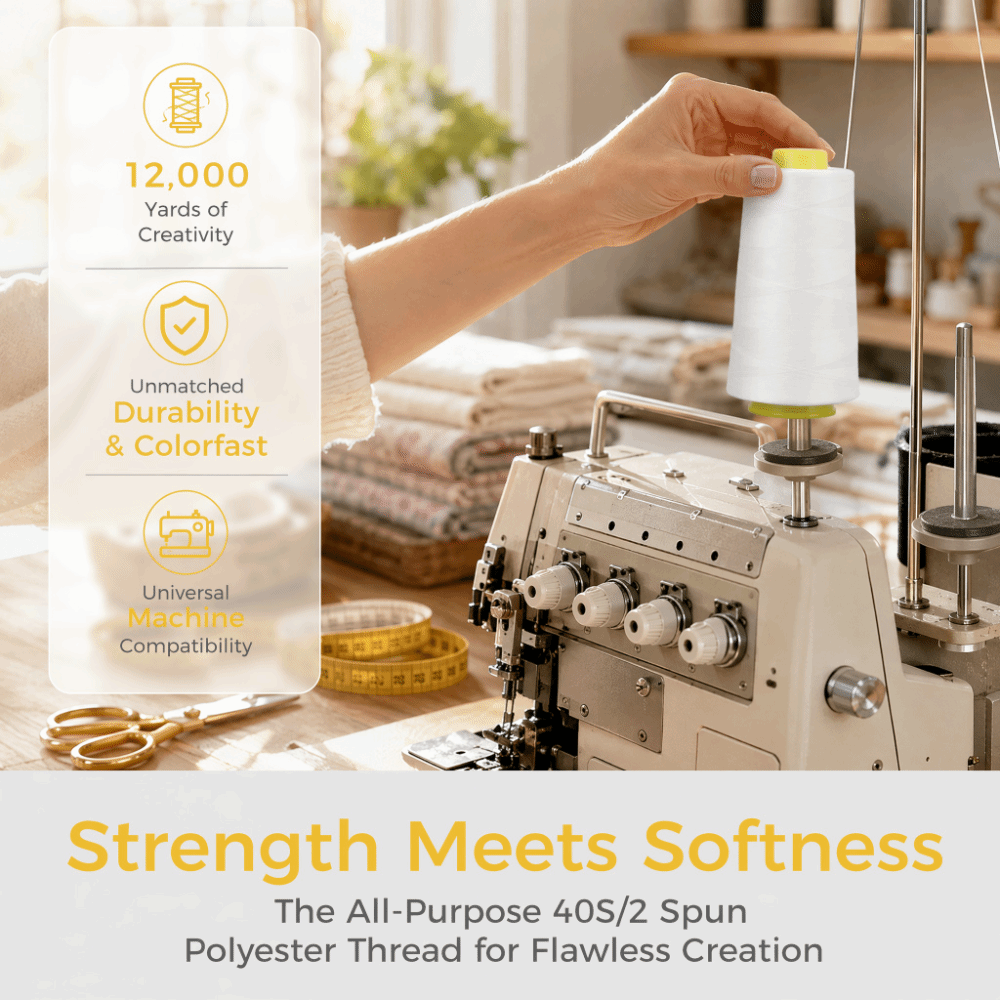 4 Adet 3000 Yard Her Bir Serge - Serger Thread Cone incelemesi ve fiyatı