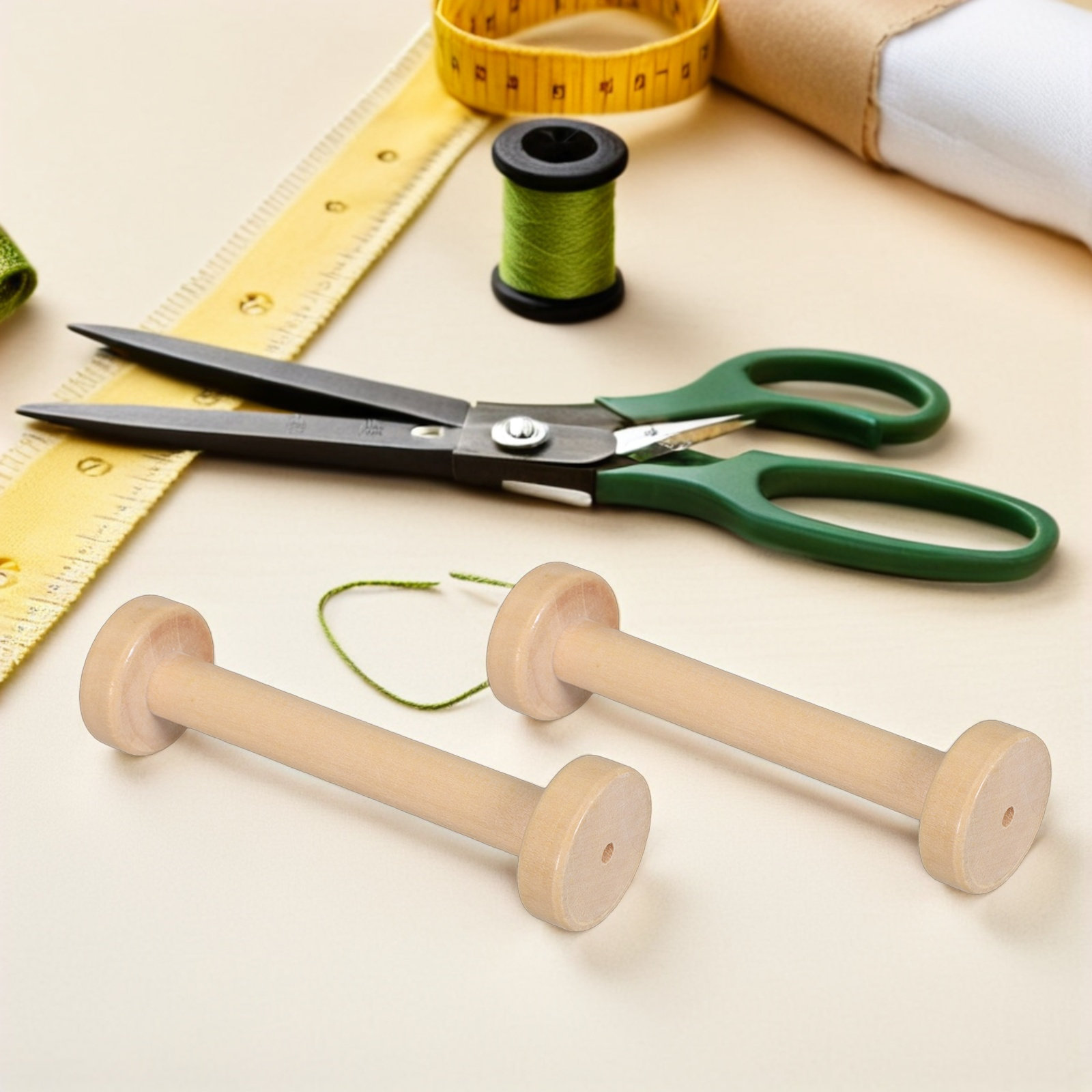 5 adet ahşap makaralar doğal V - Sewing And Textile incelemesi ve fiyatı