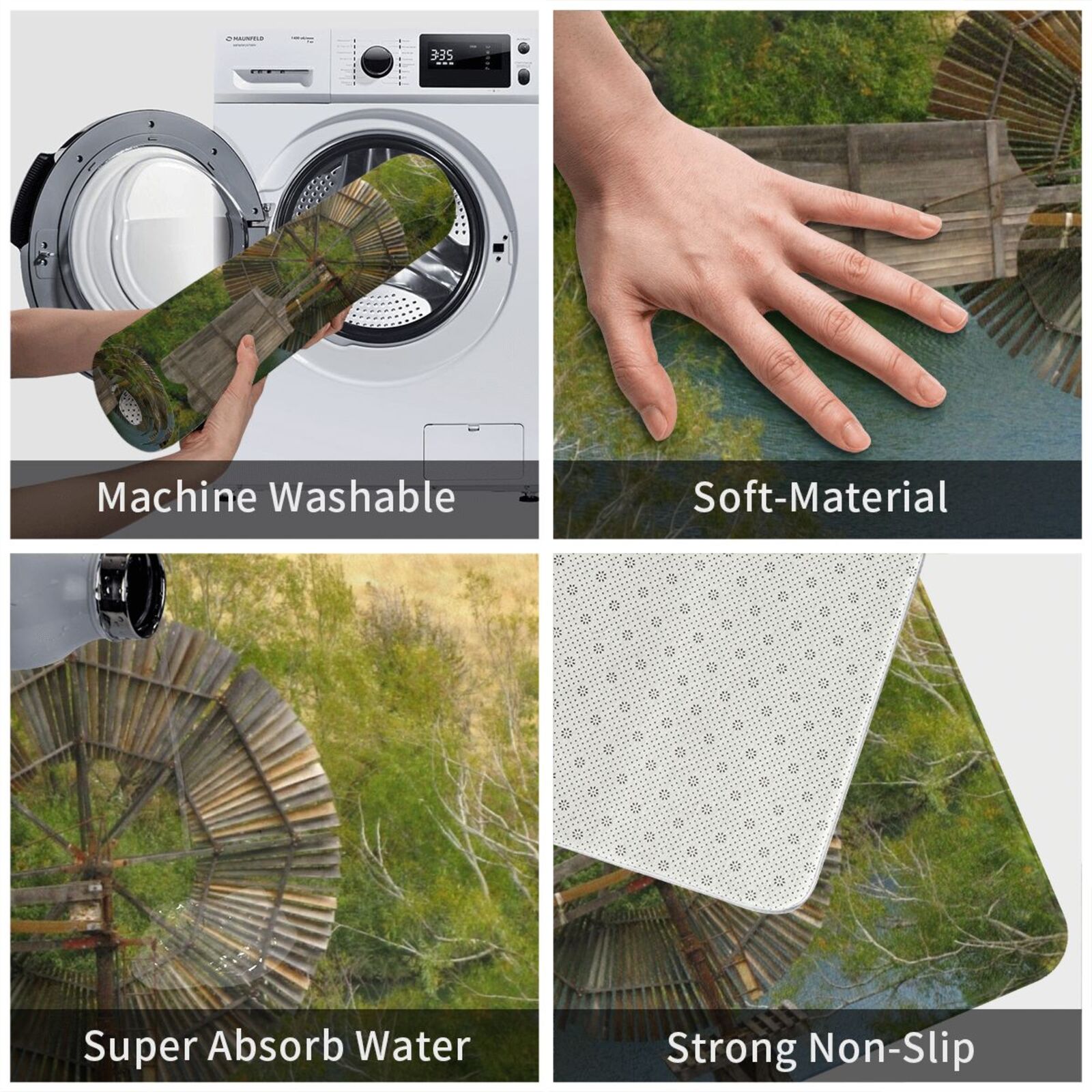 Ahşap Fırıldak Halı Mat Halı Y - Century Textile & Sewing Supply Online Shopping incelemesi ve fiyatı