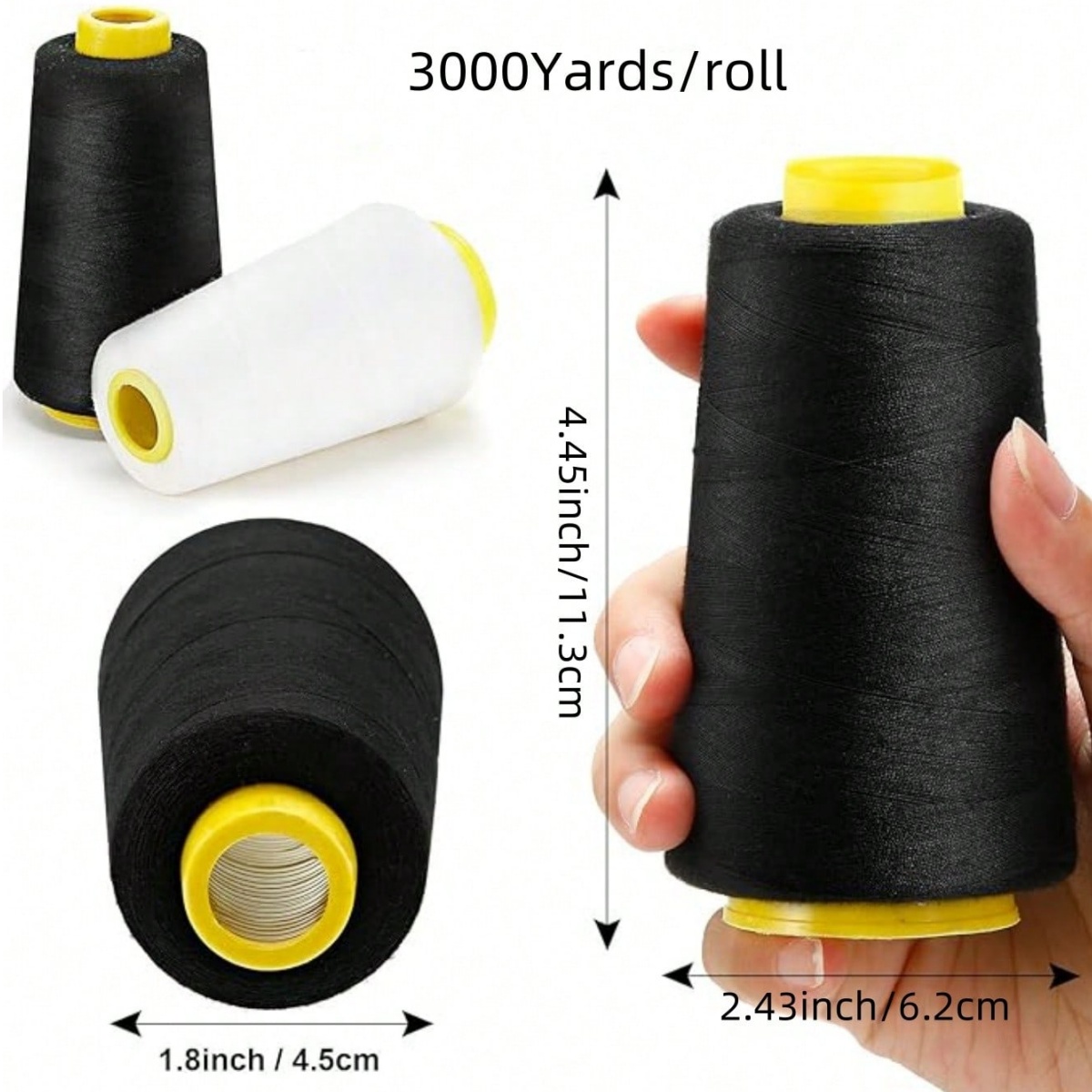 1-6 Rulo 3000 Yard'lık Her Bir - Serger Thread Cone incelemesi ve fiyatı