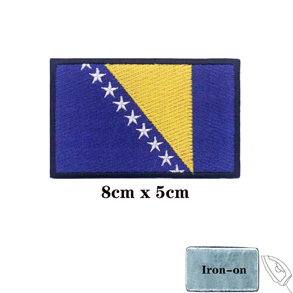 1 adet bayrak bosna hersek'in  - Velcro Sew On incelemesi ve fiyatı